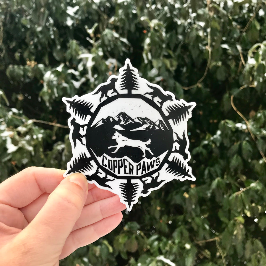PupFlake Sticker - Copper Paws Dog Tags