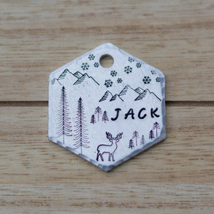 Rudolph- Winter Collection - Copper Paws Dog Tags