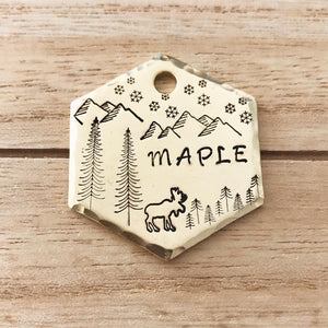 Rudolph- Winter Collection - Copper Paws Dog Tags