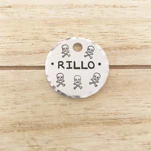 Skulls N Bones- Kitty Tag - Copper Paws