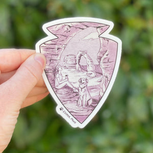 Corona Arch - Trails & Tails Sticker