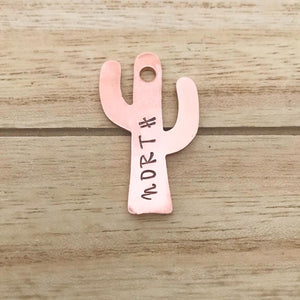 Cactus- Simple Style - Copper Paws Dog Tags