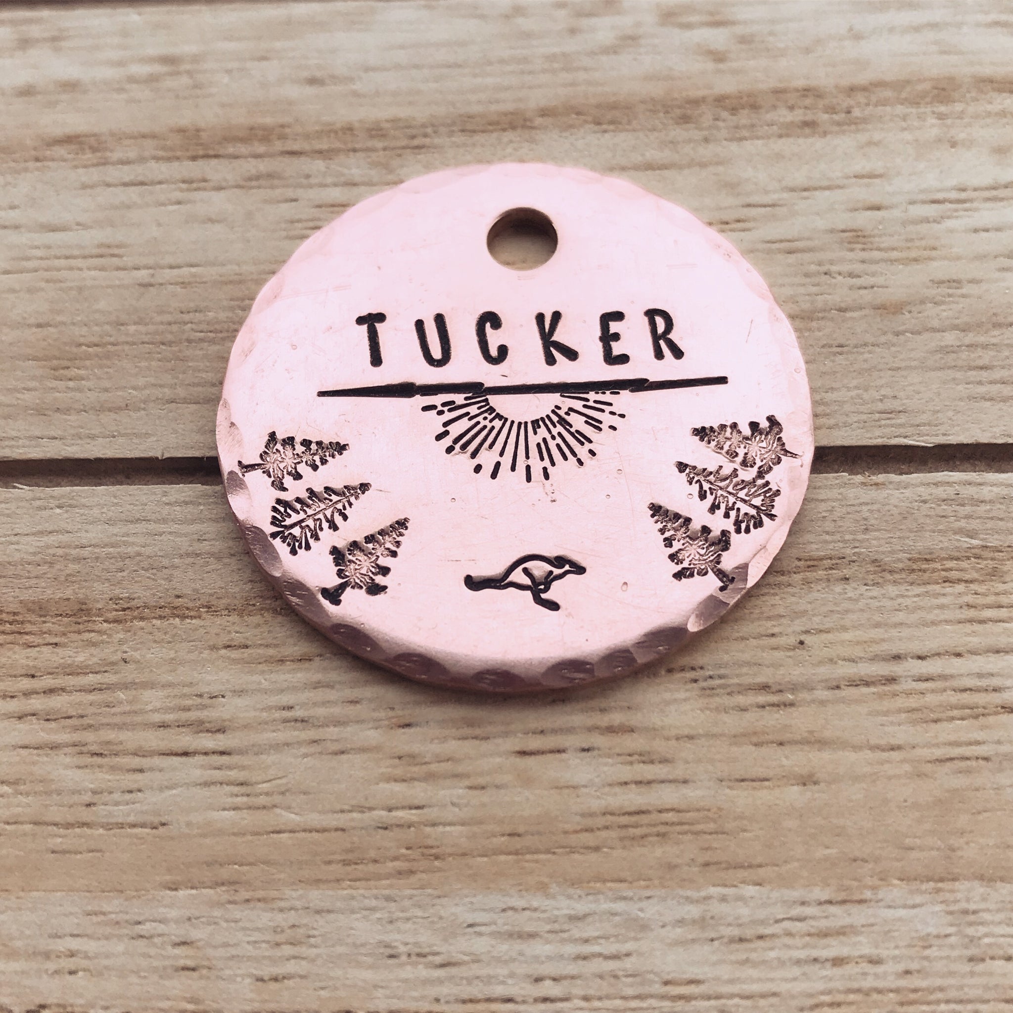 Roo- Simple Style - Copper Paws Dog Tags