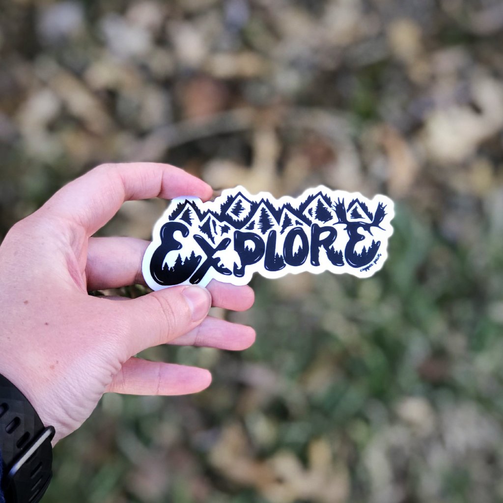 Explore Sticker - Copper Paws