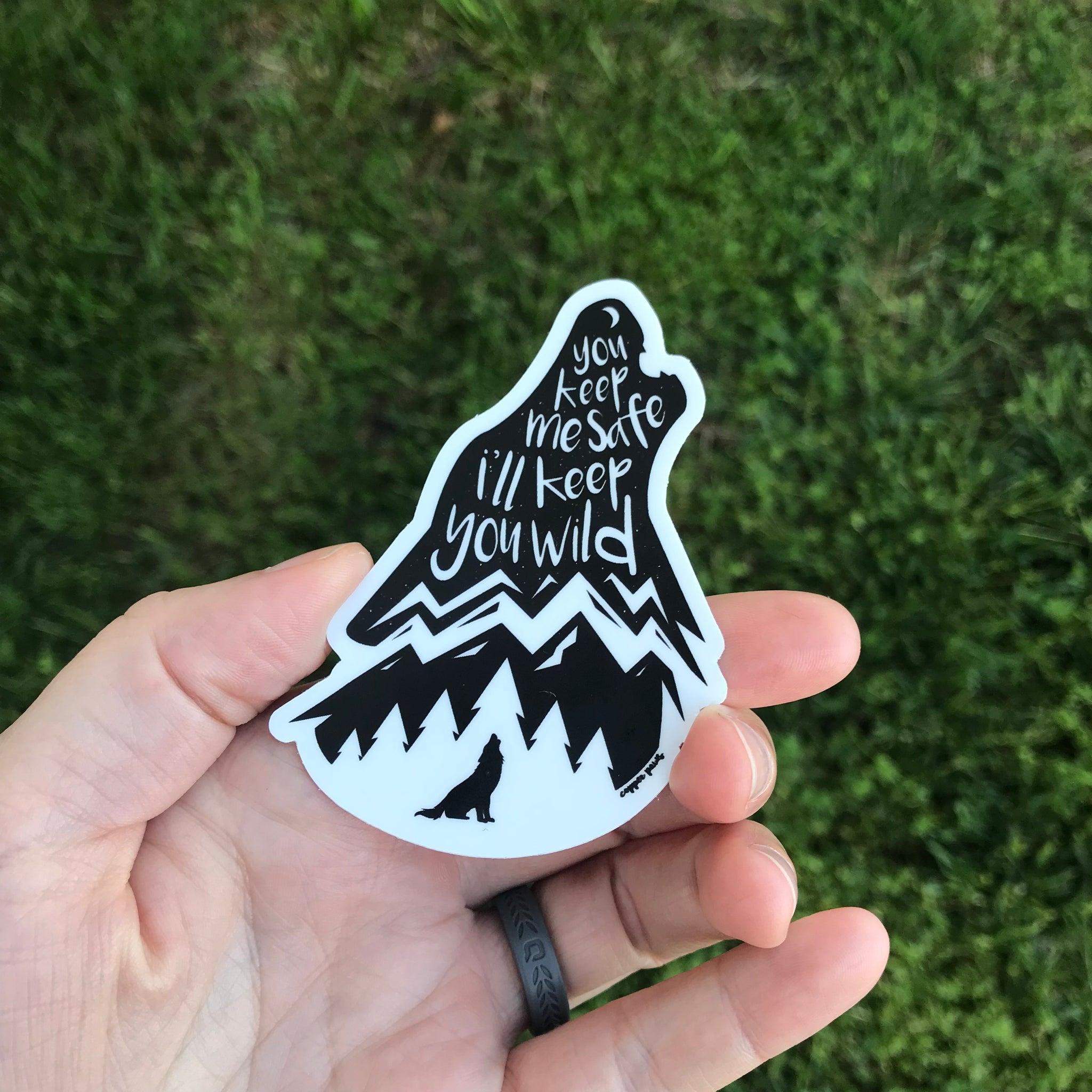 Wild Wolf Sticker - Copper Paws