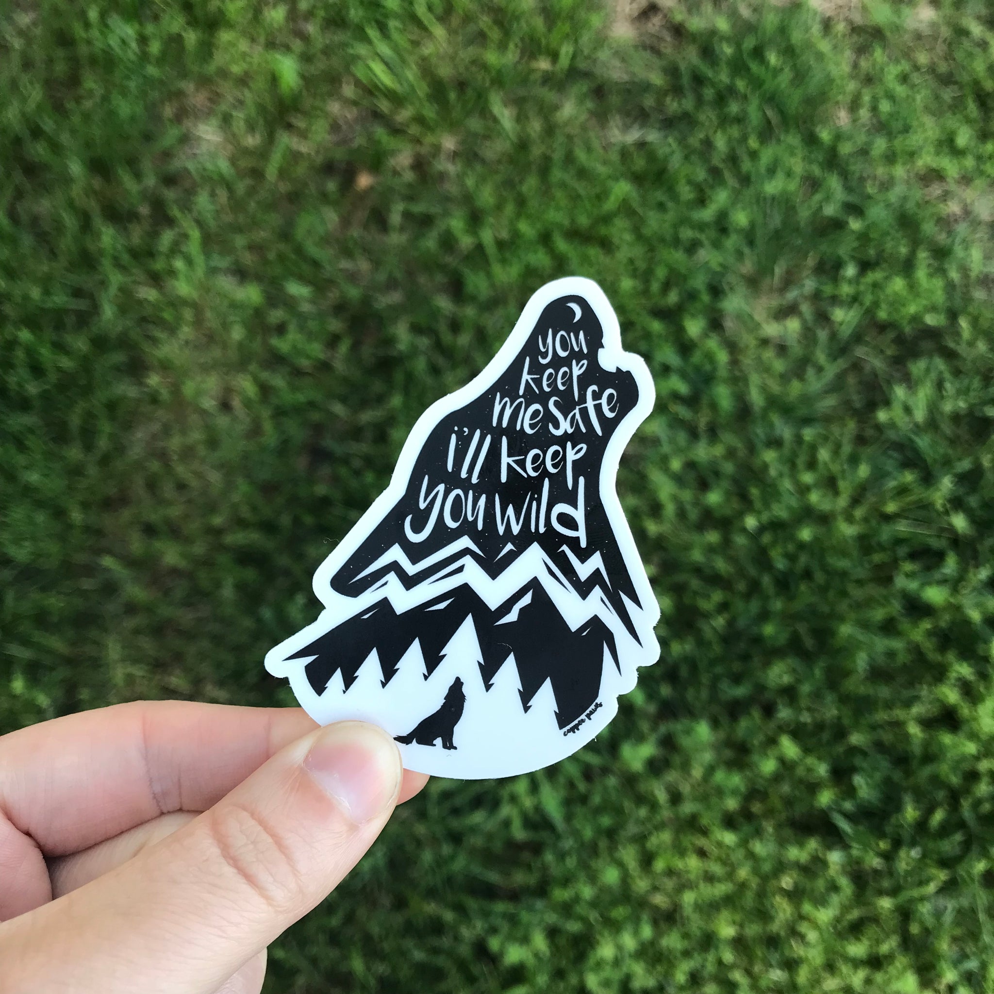 Wild Wolf Sticker - Copper Paws