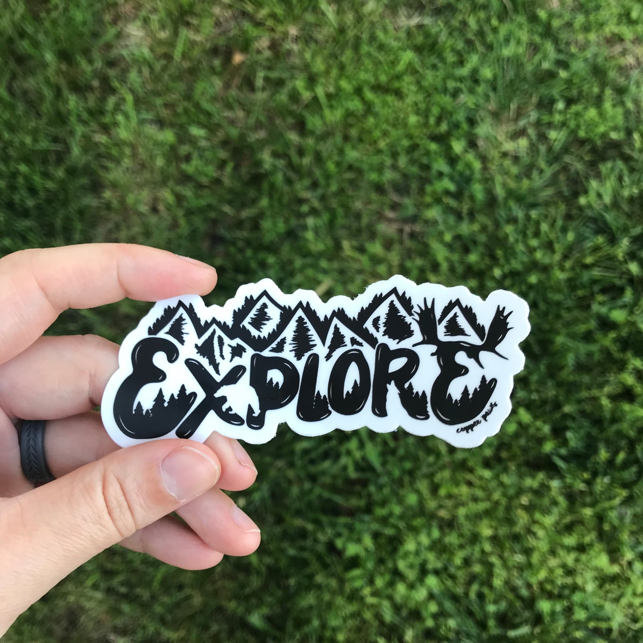 Explore Sticker - Copper Paws