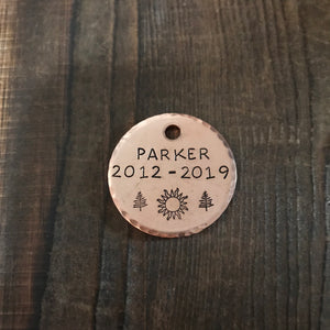 Memorial Tag - Copper Paws Dog Tags