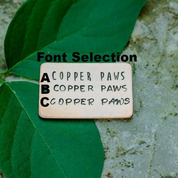 Gram- Simple Style - Copper Paws Dog Tags