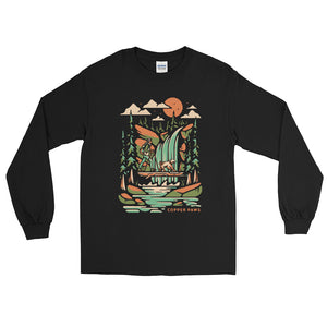 Waterfall Hike Long Sleeve Shirt - Copper Paws