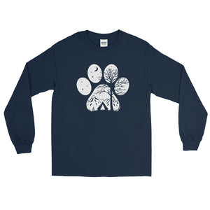 Camp Paw Long Sleeve Shirt - Copper Paws