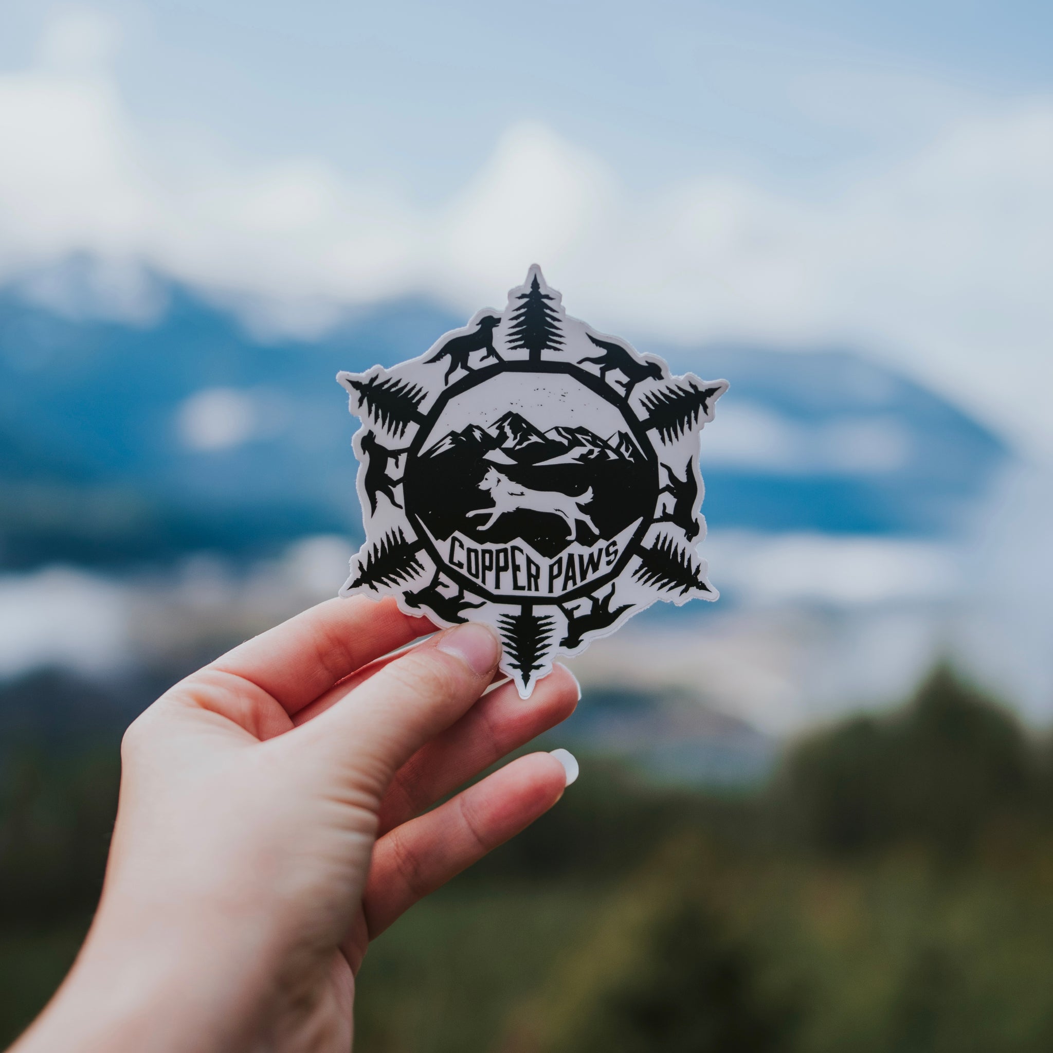 PupFlake Sticker - Copper Paws Dog Tags