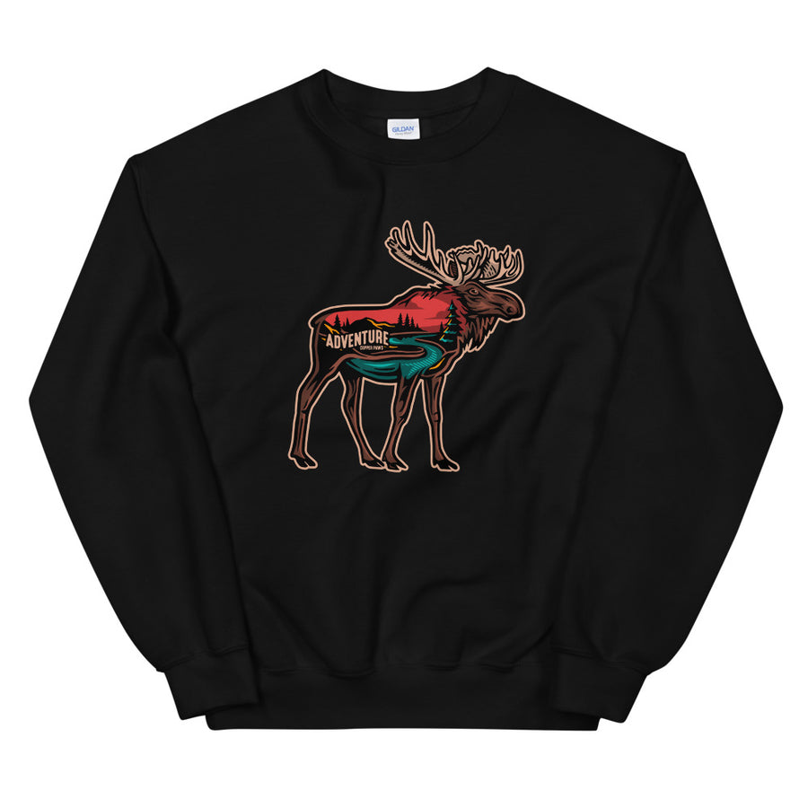 Adventure Moose Sweatshirt